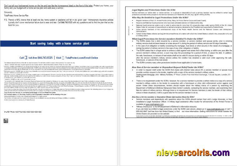 United Kingdom Starling bank mortgage loan statement, 8 pages 7-8